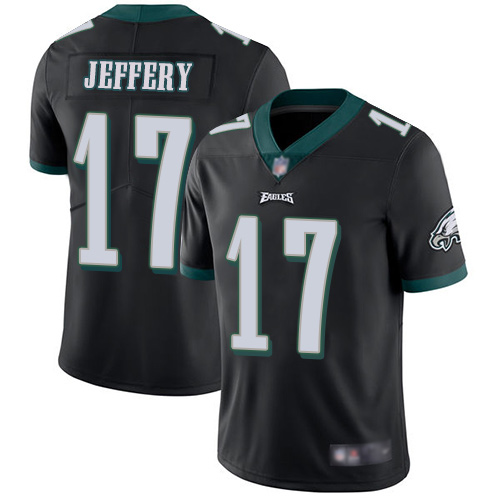Men Philadelphia Eagles 17 Alshon Jeffery Black Alternate Vapor Untouchable NFL Jersey Limited Player Football